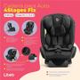 Imagem de Cadeirinha infantil para carro 0-36kgs Litet Isofix 4stages Fix Preta - BB339