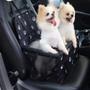 Imagem de Cadeirinha pet assento cadeira carro para cao gato cachorro passeio transporte com bolso dobravel