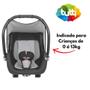 Imagem de Caderinha Bebê Conforto Solare Preto/Cinza 0 a 13kg 20.012.001 - Tutti baby