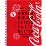 Imagem de Caderno 01X1 Capa Dura Colegial COCA-COLA 80 Folhas  Pacote com 4 Unidades