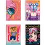 Imagem de Caderno 01X1 Capa Dura IT GIRL 96 Folhas Pacote com 4