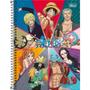 Imagem de Caderno 01X1 Capa Dura ONE Piece 80 Folhas - Pacote com 04 Unidades