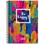 Imagem de Caderno 1/4 Esp 160Fls Cliff Feminino Be Happy Foroni