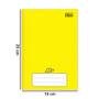 Imagem de Caderno 1/4 Pequeno Capa Dura c/ 48 Folhas Formato 140mm x 200mm Papel 56g/m² Amarelo