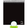 Imagem de Caderno 10X1 Capa Dura FLIP Neutro Preto Vertical 160 Folhas - Pacote com 4 Unidades