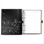 Imagem de Caderno argolado Ótima ultra noir flores com elástico