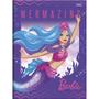 Imagem de Caderno Brochura 1/4 Capa Dura Barbie Mermaid Power 80 Folhas