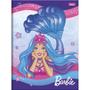 Imagem de Caderno Brochura 1/4 Capa Dura Barbie Mermaid Power 80FLS.