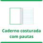 Imagem de Caderno Brochura Verde KAZ 96 Folhas Pequeno 140mm x 202mm Material Escolar Faculdade Resistente