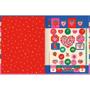 Imagem de Caderno Brochurão Capa Dura BE BERRY 80 Folhas Pacote com 05
