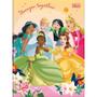 Imagem de Caderno Brochurão Capa Dura Princesas 80 Folhas Pacote com 05