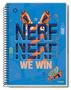 Imagem de Caderno C/D 01 Materia Nerf 80 Folhas Credeal Capas Sortidas