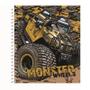 Imagem de Caderno Capa Dura Espiral - MonsterWheel 10 Mat - c/Adesivos