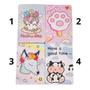 Imagem de Caderno Capa material sintético 145mm x 210mm Kawaii com 96 Folhas