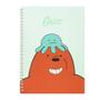 Imagem de Caderno com 26 folhas pautadas modelo we bare bears