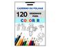 Imagem de Caderno De Colorir Infantil com 120 desenhos