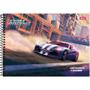 Imagem de Caderno de Desenho Universitário Capa Dura CROSS Racing 80 Folhas Pacote com 05