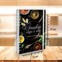 Imagem de Caderno De Receitas Com Capa Dura - Coleção - Black Elegance