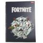 Imagem de Caderno Escolar Universitário Espiral 240 Folhas Fortnite