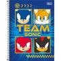 Imagem de Caderno Espiral 1/4 Capa Dura Sonic 80 FLS. PCT. C/04