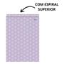 Imagem de Caderno espiral 80 folhas lavender espiral superior cd