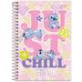 Imagem de Caderno Espiral Foroni Stitch 1/4 Capa Dura 80 Folhas - Embalagem com 5 Unidades (SORTIDO)