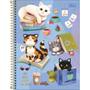 Imagem de Caderno Espiral Universitário 10 Matérias Purrfect Cat 160 Folhas Capa Dura Tilibra