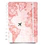 Imagem de Caderno Inteligente Mapa Mundi Rosa By Gocase Grande