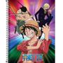 Imagem de Caderno Luffy One Piece 80 Folhas Escolar Espiral Capa Dura