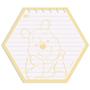Imagem de Caderno Mini Ficheiro SMART Hexagonal Disney Ursinho Pooh com 80 Folhas DAC