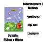 Imagem de Caderno numero 1 linguagem 40 folhas 70g - tamoio