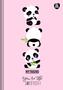 Imagem de Caderno (Pequeno) Brochura 1/4 Ursinho Panda My Friend Capa Dura 48 Folhas Costurado Animativa