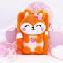 Imagem de Caderno Plush Fox Diary com cadeado e 160 páginas pautadas para meninas