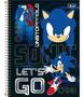 Imagem de Caderno Sonic Escolar Espiral Capa Dura 80 Folhas 1 Matéria