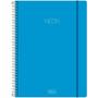 Imagem de Caderno Univ. 10 Mat. Capa Plástica Espiral Neon Azul Tilibra