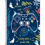 Imagem de Caderno Univ 1M Capa Dura D+ Masculino Game 2025 96FL Tilibra