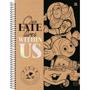 Imagem de Caderno Universitário 01X1 Capa Dura Pixar 80 Folhas com Adesivos Pacote com 4