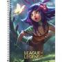 Imagem de Caderno universitário 10 matérias league of legends 160 folhas tilibra