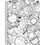 Imagem de Caderno Universitário 10X1 Capa Dura Color Quest 160 Folhas com Capa para Colorir Pacote com 4