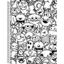 Imagem de Caderno Universitário 10X1 Capa Dura Color Quest 160 Folhas com Capa para Colorir Pacote com 4