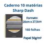 Imagem de Caderno universitário Sharp Dash formas 10 matérias 160F -SD