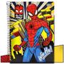 Imagem de Caderno Universitario Spider Man C/ Adesivo 10 Matéria 160 Folhas