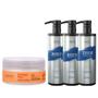 Imagem de Cadiveu Mask Bye Bye Frizz 200ml + Wess Kit NanoSelagem500ml