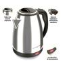 Imagem de cafeteira francesa  cafeteira italiana chaleira  elétrica 110v inox prateada 1,8 L de tomada