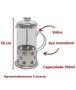 Imagem de Cafeteira Francesa Pressão French Press Inox E Vidro 350 Ml