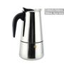 Imagem de Cafeteira Inoxidável 300ml Café Italiana Faz 6 Xicaras Inox