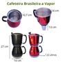 Imagem de Cafeteira Italiana a Vapor Manual 1,6 Litros Alumínio Extra Cafeteira Brasileira Econômica Prática