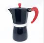 Imagem de Cafeteira Italiana café expresso de Inox 6 Xicaras 300ml - Preta