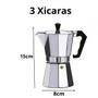 Imagem de Cafeteira Italiana Espresso Aço Aluminio 3 Xicara 150ml Café