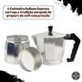 Imagem de Cafeteira Italiana Moka Express Faz 9 Xícaras Café Aluminio Pressão